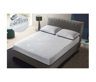 Casabiancheria.it | Coprimaterasso antibatterico anallergico Silver Fresh con angoli elasticizzati coprimaterasso antiacaro copr
