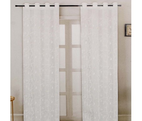 Casabiancheria.it | Tenda pannello confezionata Dalia ricamata tende da interno tenda confezionata tende pronte