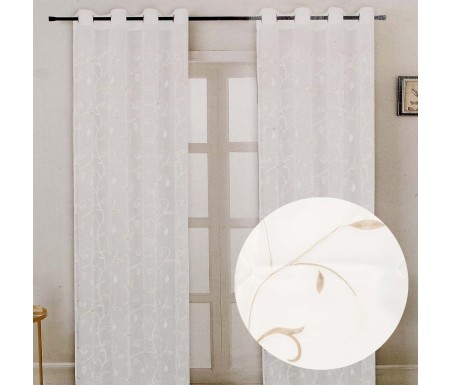 Casabiancheria.it | Tenda pannello confezionata Dalia ricamata tende da interno tenda confezionata tende pronte