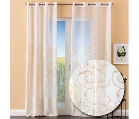 Tenda pannello confezionata Beatrice ricamata tende da interno tenda confezionata tende pronte