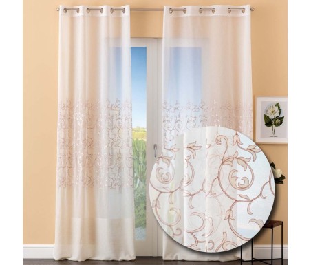 Tenda pannello confezionata Beatrice ricamata tende da interno tenda confezionata tende pronte