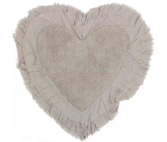 Casabiancheria.it | Tappeto bagno di cotone Frill Liz Cuore tappeti in cotone amazon