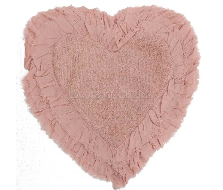 Casabiancheria.it | Tappeto bagno di cotone Frill Liz Cuore tappeti in cotone amazon