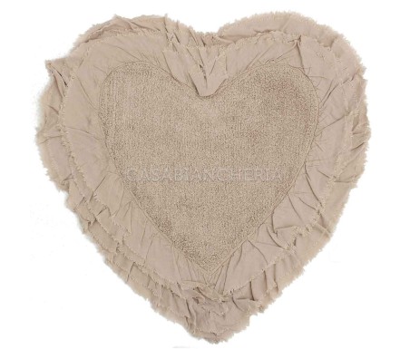 Casabiancheria.it | Tappeto bagno di cotone Frill Liz Cuore tappeti in cotone amazon