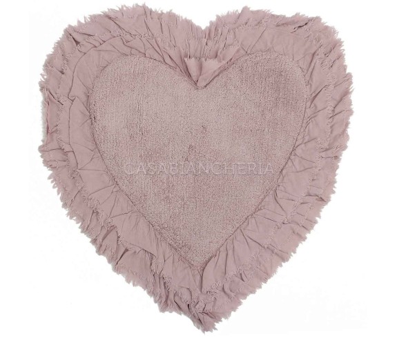 Casabiancheria.it | Tappeto bagno di cotone Frill Liz Cuore tappeti in cotone amazon
