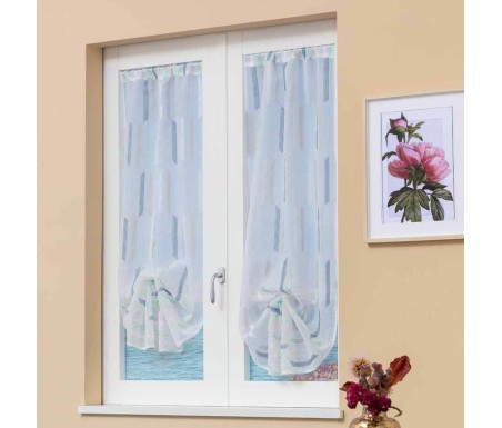 Casabiancheria.it | Coppia tendine a vetro confezionata Otranto jacquard tendine da interno tendine a vetro confezionate amazon 