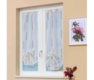 Casabiancheria.it | Coppia tendine a vetro confezionata Otranto jacquard tendine da interno tendine a vetro confezionate amazon  2