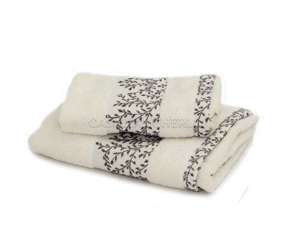 Casabiancheria.it | Asciugamano e ospite in spugna di cotone Elodie set 2+2 asciugamani in spugna amazon set asciugamano viso + 