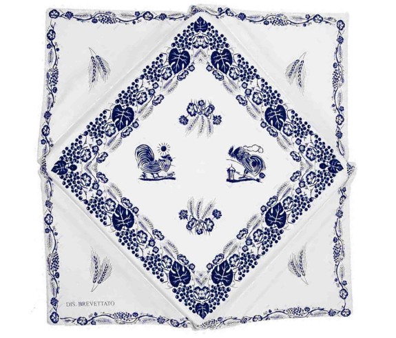 Casabiancheria.it | Cuscino sedia con alette Stampa Romagnola cuscini per sedie da cucina country