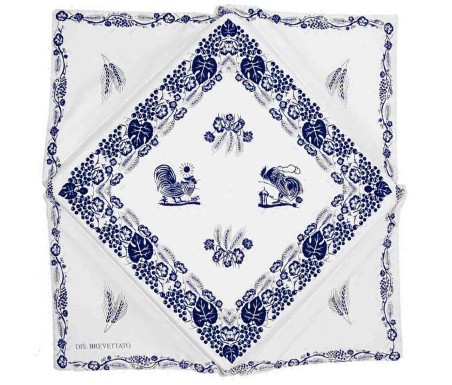 Casabiancheria.it | Cuscino sedia con alette Stampa Romagnola cuscini per sedie da cucina country