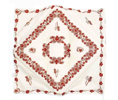 Casabiancheria.it | Cuscino sedia con alette Stampa Romagnola cuscini per sedie da cucina country