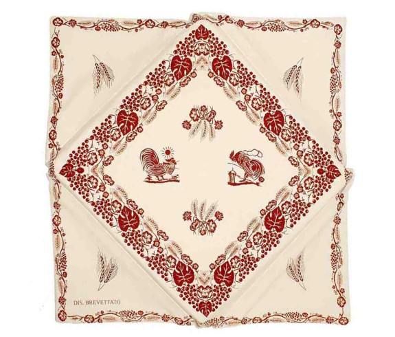 Casabiancheria.it | Cuscino sedia con alette Stampa Romagnola cuscini per sedie da cucina country