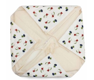 Casabiancheria | Cuscino sedia romagnolo con alette Garofano di Faenza cuscino per sedie da cucina 2