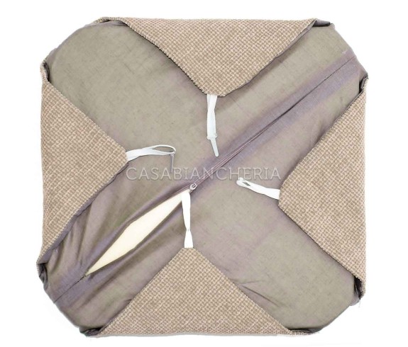 Casabiancheria.it | Cuscino sedia con alette Intreccio cuscini per sedia da cucina
