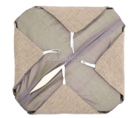 Casabiancheria.it | Cuscino sedia con alette Intreccio cuscini per sedia da cucina