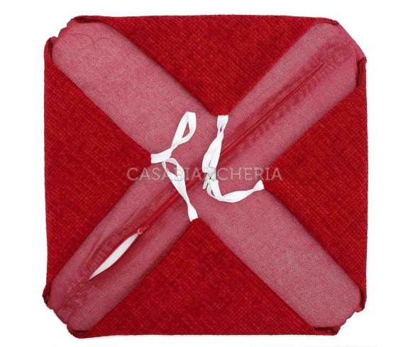 Casabiancheria.it | Cuscino sedia con alette Intreccio cuscini per sedia da cucina