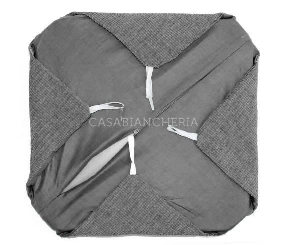 Casabiancheria.it | Cuscino sedia con alette Intreccio cuscini per sedia da cucina