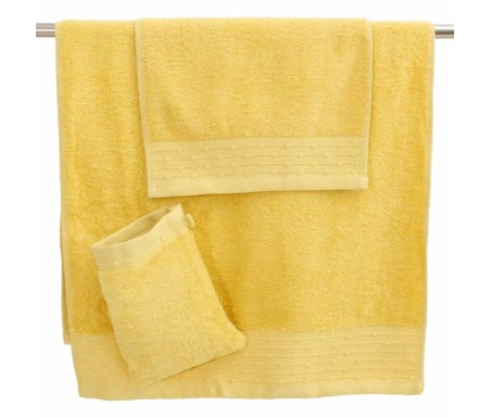 Casabiancheria.it | Set asciugamano viso + ospite + guanto in spugna di cotone in scatola porta oggetti asciugamani in spugna am