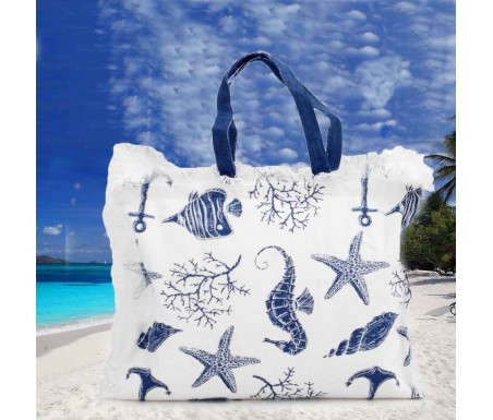 Casabiancheria.it | Borsa da mare con cerniera Aquarius borse mare amazon borse mare in tessuto