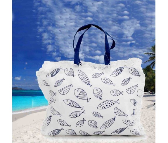 Casabiancheria.it | Borsa da mare con cerniera Aquarius borse mare amazon borse mare in tessuto