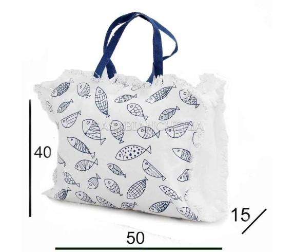 Casabiancheria.it | Borsa da mare con cerniera Aquarius borse mare amazon borse mare in tessuto