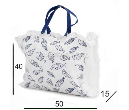 Casabiancheria.it | Borsa da mare con cerniera Aquarius borse mare amazon borse mare in tessuto