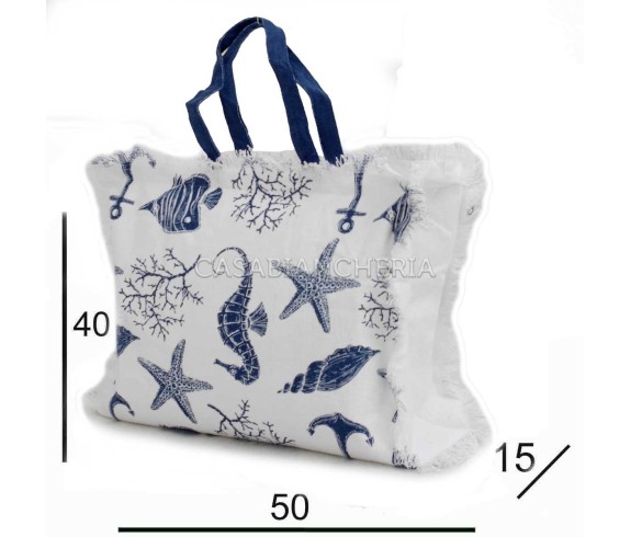 Casabiancheria.it | Borsa da mare con cerniera Aquarius borse mare amazon borse mare in tessuto