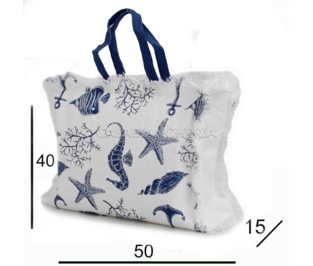 Casabiancheria.it | Borsa da mare con cerniera Aquarius borse mare amazon borse mare in tessuto