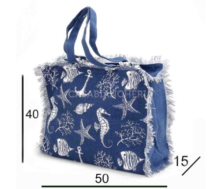 Casabiancheria.it | Borsa da mare con cerniera Aquarius borse mare amazon borse mare in tessuto