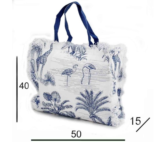 Casabiancheria.it | Borsa da mare con cerniera Wild borse mare amazon borse mare in tessuto