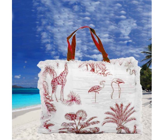 Casabiancheria.it | Borsa da mare con cerniera Wild borse mare amazon borse mare in tessuto