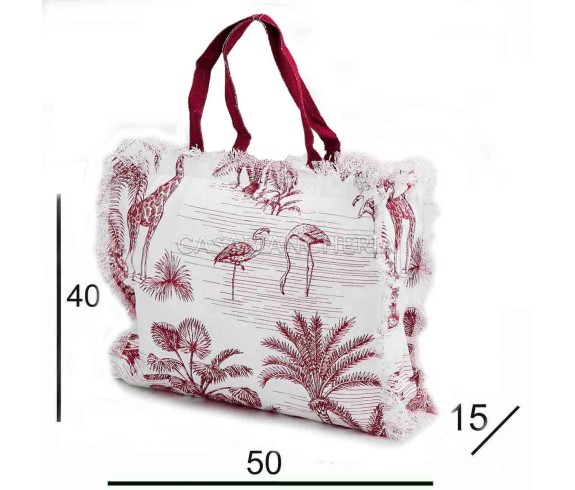 Casabiancheria.it | Borsa da mare con cerniera Wild borse mare amazon borse mare in tessuto