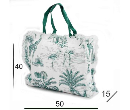 Casabiancheria.it | Borsa da mare con cerniera Wild borse mare amazon borse mare in tessuto