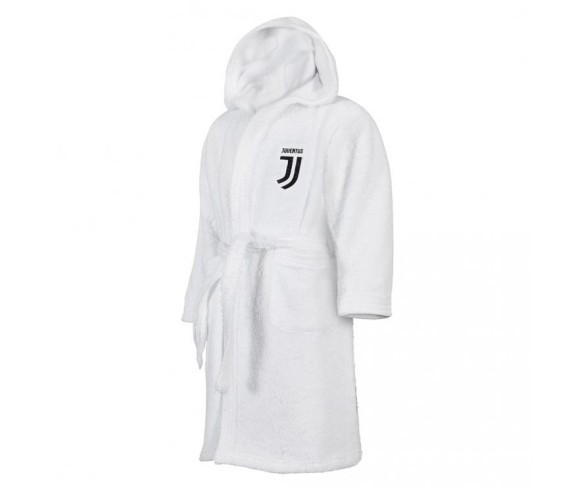 Casa Biancheria | Accappatoio bimbo Juventus in microspugna accappatoi con cappuccio per bambino