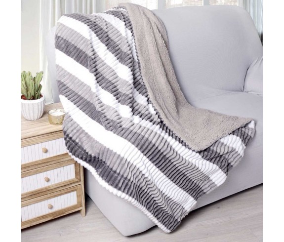 Casabiancheria.it | Plaid e coperta di pile agnellato Traverso plaid in pile amazon