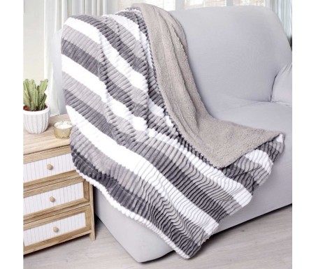 Casabiancheria.it | Plaid e coperta di pile agnellato Traverso plaid in pile amazon