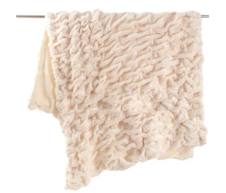 Plaid pelliccia ecologica Bunny, plaid animalier | Casa Biancheria