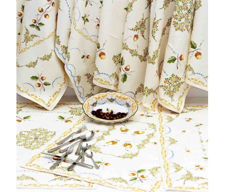 Casa Biancheria | Strofinaccio stampa romagnola Ghiande, strofinacci romagnoli di cotone