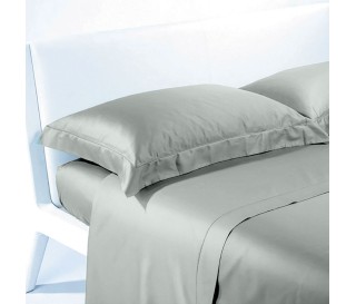 Completo lenzuola matrimoniale Vivienne in raso di cotone