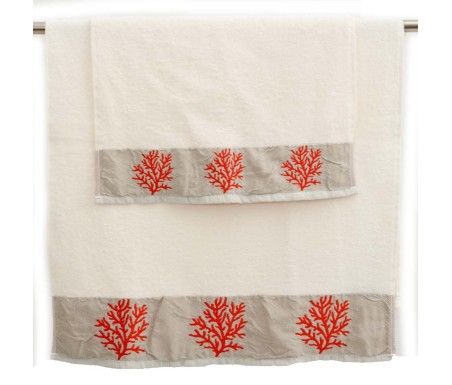 Casabiancheria.it | Coppia asciugamani viso e ospite di spugna Coral asciugamani spugna amazon asciugamani di spugna morbidi