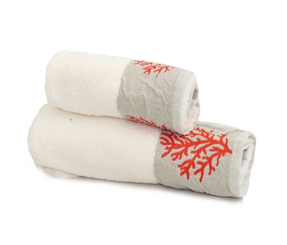 Casabiancheria.it | Coppia asciugamani viso e ospite di spugna Coral asciugamani spugna amazon asciugamani di spugna morbidi