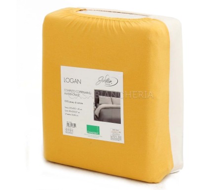 Casabiancheria.it | Completo copripiumino matrimoniale Logan in jersey di cotone copripiumini in jersey di cotone