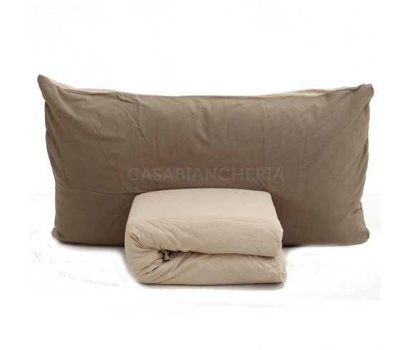 Casabiancheria.it | Completo copripiumino matrimoniale Logan in jersey di cotone copripiumini in jersey di cotone