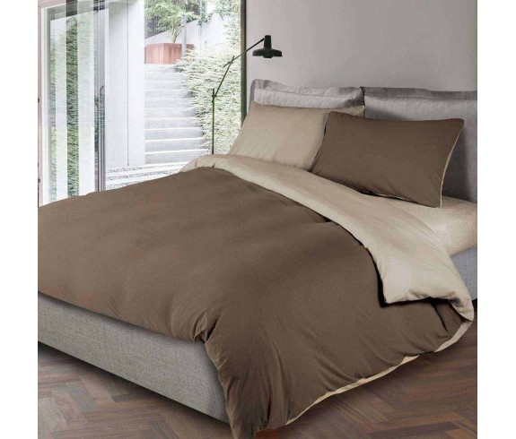 Casabiancheria.it | Completo copripiumino matrimoniale Logan in jersey di cotone copripiumini in jersey di cotone