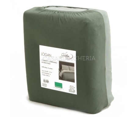 Casabiancheria.it | Completo copripiumino matrimoniale Logan in jersey di cotone copripiumini in jersey di cotone