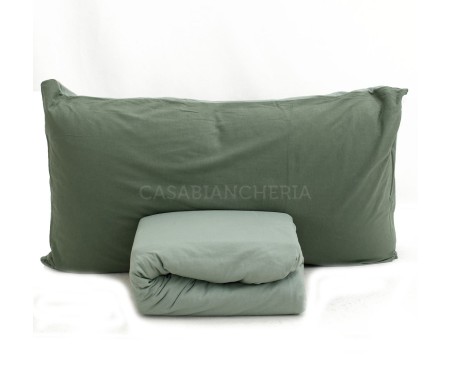 Casabiancheria.it | Completo copripiumino matrimoniale Logan in jersey di cotone copripiumini in jersey di cotone