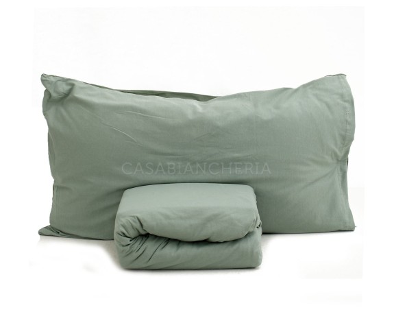 Casabiancheria.it | Completo copripiumino matrimoniale Logan in jersey di cotone copripiumini in jersey di cotone