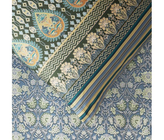 Bassetti Casabiancheria.it | Completo copripiumino matrimoniale Granfoulard Bassetti Mira in raso di cotone copripiumino granfou