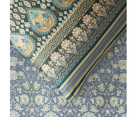 Bassetti Casabiancheria.it | Completo copripiumino matrimoniale Granfoulard Bassetti Mira in raso di cotone copripiumino granfou