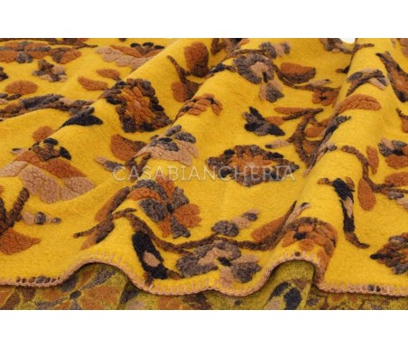 Casabiancheria.it | Plaid di lana cotta Flowers plaid in lana ricamati amazon plaid per divano letto